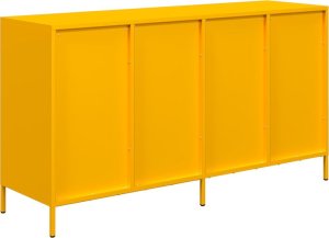vidaXL Szafka, musztardowa, 135x39x73,5 cm, stal walcowana na zimno 7