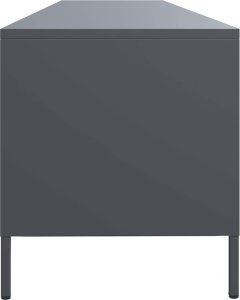 vidaXL Szafka RTV, czarna, 202x39x43,5 cm, stal walcowana na zimno 6