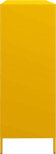 vidaXL Szafka, musztardowa, 135x39x103,5 cm, stal walcowana na zimno 6