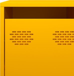 vidaXL Szafka, musztardowa, 135x39x103,5 cm, stal walcowana na zimno 10