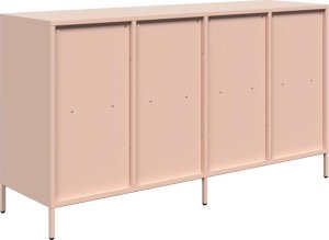 vidaXL Szafka, różowa, 135x39x73,5 cm, stal walcowana na zimno 7