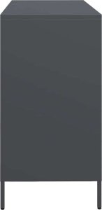 vidaXL Szafka, antracytowa, 135x39x73,5 cm, stal walcowana na zimno 6