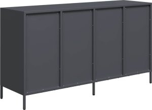 vidaXL Szafka, antracytowa, 135x39x73,5 cm, stal walcowana na zimno 7