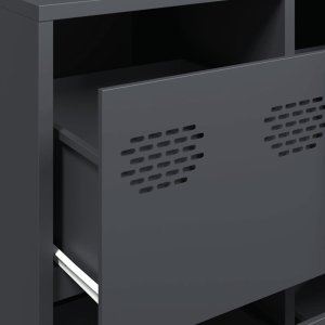 vidaXL Szafka, antracytowa, 135x39x73,5 cm, stal walcowana na zimno 9