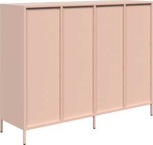 vidaXL Szafka, różowa, 135x39x103,5 cm, stal walcowana na zimno 7