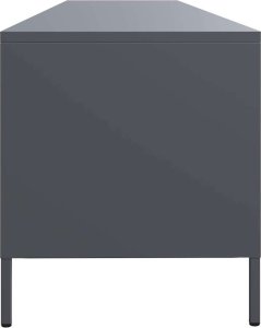 vidaXL Szafka RTV, czarna, 202x39x43,5 cm, stal walcowana na zimno 6