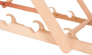 Leżak klasyczny bukowy GreenBlue GB183M Melange szary 4