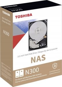 Dysk Toshiba N300 HDWG780EZSTA 8TB 3,5" 7200 512MB SATA III NAS RETAIL 1