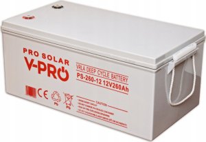 no name AKUMULATOR VOLT POLSKA D-EEP CYCLE VPRO SOLAR 12V 260AH VRLA BEZOBSŁUGOWY 1