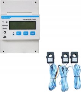 no name Licznik energii, 3-fazowy, 3p4w; wyświetlacz LCD; pomiar przez przekładniki do 250A; komunikacja RS485; montaż na szynie TH 1