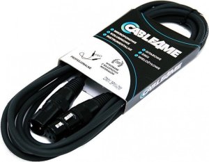PowerColor CABLE4ME KABEL DMX AES/EBU XLR-3Pin DO OŚWIETLENIA 3m CZARNY 110 ohm 2