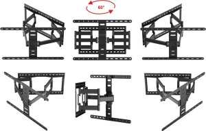 Ultra Płaski 27mm 60kg Uchwyt do Telewizora 32-90 cali VX-525 Wieszak TV TEST 2