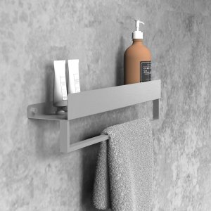 Rea Półka łazienkowa wannowa SF01 45cm stal szczotkowana 3