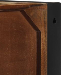 Szafka nocna wielokolorowa 40x35x25 cm lite drewno odzyskane 11