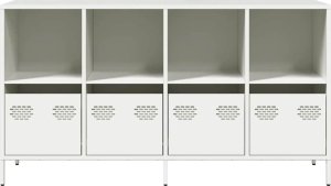 Szafka, biała, 135x39x73,5cm, stal walcowana na zimno 5