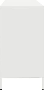Szafka, biała, 135x39x73,5 cm, stal walcowana na zimno 6