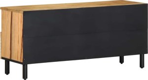 vidaXL Szafka RTV Brązowa 100x33x46 cm Drewno lite Mango 5