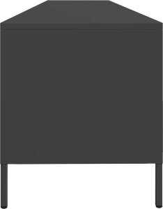 Szafka RTV, czarna, 202x39x43,5 cm, stal walcowana na zimno 6