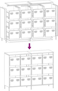 Szafka, oliwkowa, 135x39x103,5 cm, stal walcowana na zimno 11