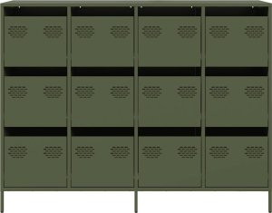 Szafka, oliwkowa, 135x39x103,5 cm, stal walcowana na zimno 5