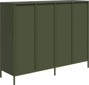 Szafka, oliwkowa, 135x39x103,5 cm, stal walcowana na zimno 7