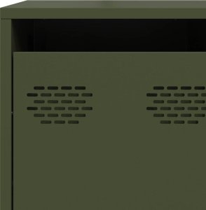 Szafka, oliwkowa, 135x39x103,5 cm, stal walcowana na zimno 10