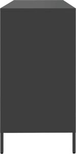 Szafka, czarna, 135x39x73,5 cm, stal walcowana na zimno 6