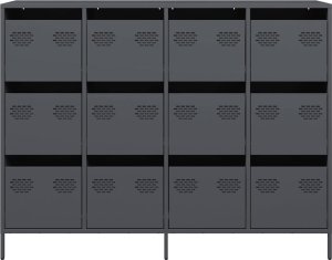 Szafka, antracytowa, 135x39x103,5 cm, stal walcowana na zimno 5