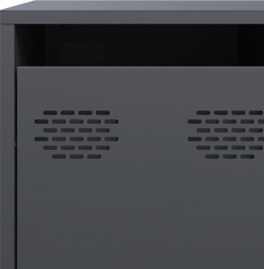 Szafka, antracytowa, 135x39x103,5 cm, stal walcowana na zimno 10