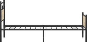 vidaXL Łóżko bez materaca, dąb sonoma, 100x200 cm 7