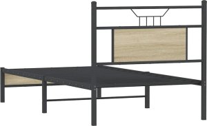 vidaXL Łóżko bez materaca, dąb sonoma, 90x200 cm 8