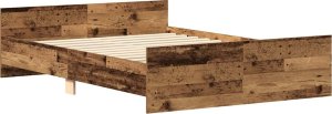 Rama łóżka bez materaca Stare drewno 140x200cm Drewno klejone 4