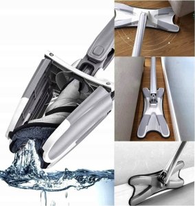 Mop podłogowy wyciskany X (szary) 5