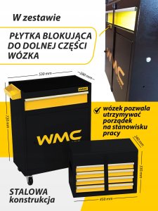 Szafka narzędziowa wózek warsztatowy 257 el. 4