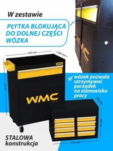 Szafka narzędz. wózek warsztatowy 253el. 16