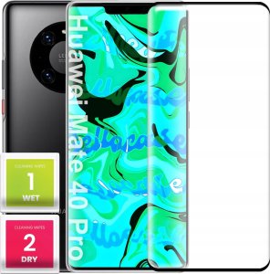Szkło Hartowane PREMIUM Do Huawei Mate 40 Pro (Curved, 5D, 9H, Ochronne) 1
