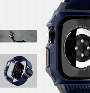 Futerał SPIGEN Litefit ”PRO” do Apple Watch 10 (46 MM) navy blue 13