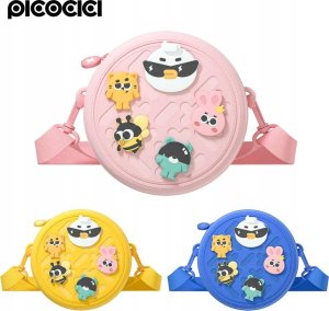 PICOCICI Mały okrągły plecak k36 niebieski 2
