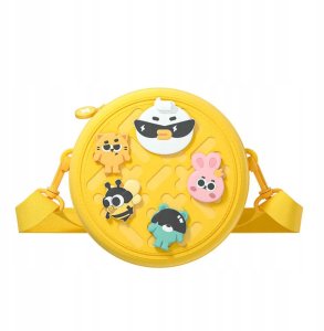 PICOCICI Mały okrągły plecak K36 żółty 2