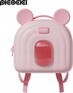 Vera Pelle PICOCICI Mały plecak z uszkami k52 czerwony 2