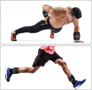 ONK01 OBCIĄŻNIKI NA KOSTKI I NADGARSTKI REGULOWANE 2 x 0.5KG HMS 6