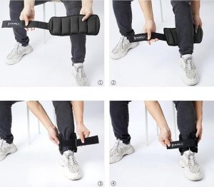 ONK05 OBCIĄŻNIKI NA KOSTKI I NADGARSTKI REGULOWANE 2 x 2.5KG HMS 7