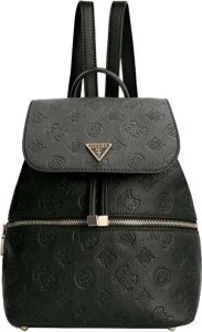 Guess, Helaina, Synthetic Leather, Textile Backpack, Black, Lined Compartment, For Women, 24 x 30 x 13 cm For Women 1