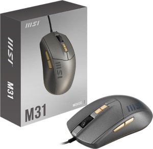 MSI M31 myszka Uniwersalne Oburęczny USB Typu-A Optyczny 1200 DPI 7