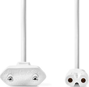 Nedis CEGL11040WT20 kabel zasilające Biały 2 m Wtyczka zasilająca typu C IEC 320 2