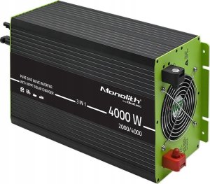qoltec Przetwornica solarna 3w1 z funkcją ładowania AC | MPPT | UPS |   ATS | 2000W | 4000W | 12V n 230V | Czysty Sinus 1