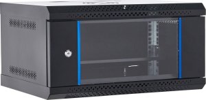 Szafa serwerowa wisząca RACK 19" 6U 400mm Netrack ECO-Line czarna 1