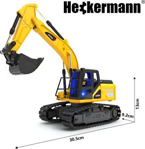 Zabawka Samochód Koparka RC zdalnie sterowana Heckermann Z6809A 6