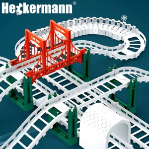 Zabawka tor samochodowy Kolejka Heckermann 888-97 3