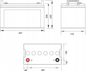 Akumulator Volt Polska Gel VPRO Solar 12V 140Ah 2